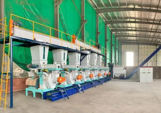 Automatic Complete 5-8t/h Grass Straw Sawdust Pellets Making Machine