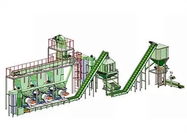 Produktionslinie für Sägemehlpellets